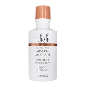 whish Mineral Milk Bath Rose Hip Lotus Gentle Cleanse Relax Indulgent